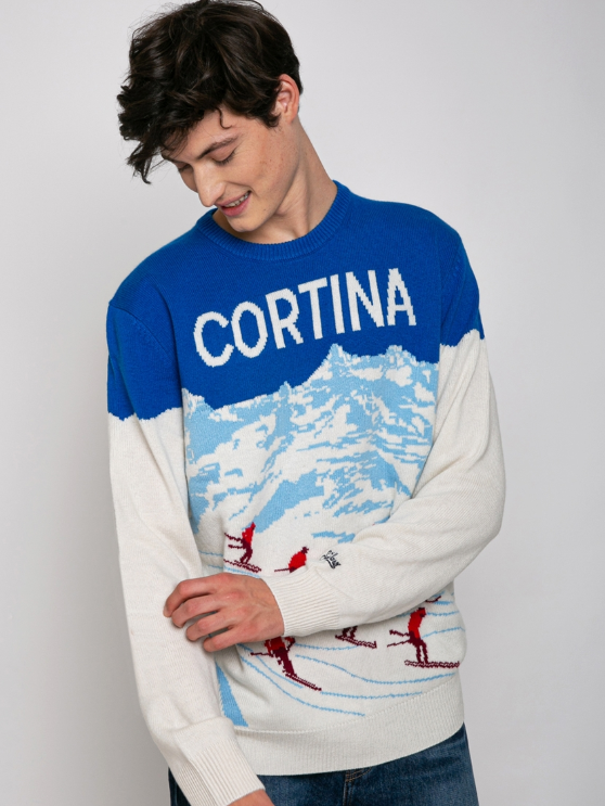 Maglione MC2 Saint Barth uomo Fisherman Cortina rosso AI21